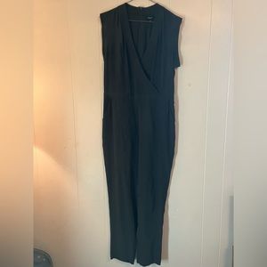 Madewell 100% silk jumpsuit dark grey size 4